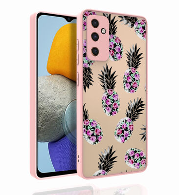 Galaxy M23 Case Patterned Camera Protected Glossy Zore Nora Cover - 3