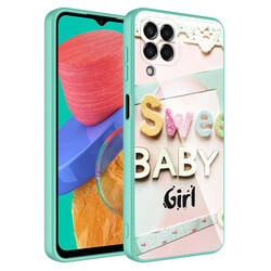 Galaxy M33 Case Camera Protected Patterned Hard Silicone Zore Epoxy Cover - 1
