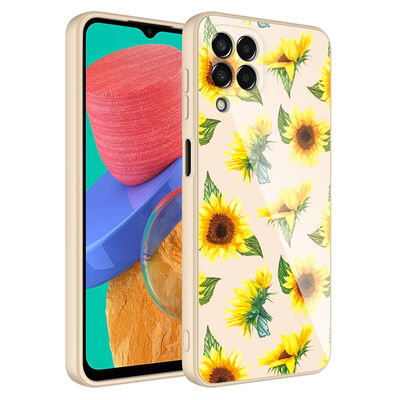 Galaxy M33 Case Camera Protected Patterned Hard Silicone Zore Epoxy Cover - 5