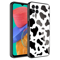 Galaxy M33 Case Camera Protected Patterned Hard Silicone Zore Epoxy Cover - 3