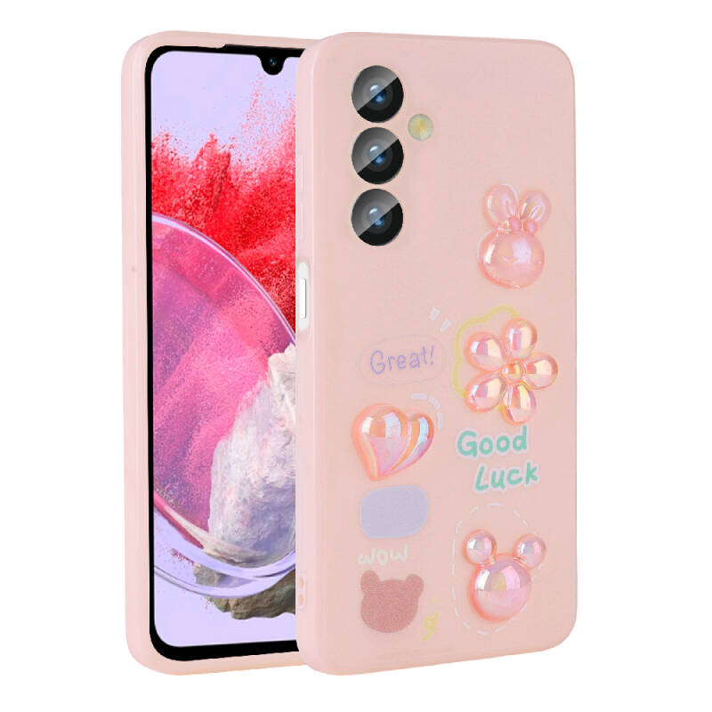 Galaxy M34 5G Case Relief Figured Shiny Zore Toys Silicone Cover - 5