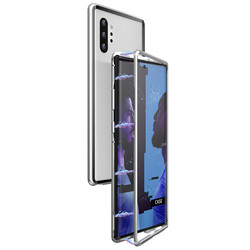 Galaxy Note 10 Plus Case Zore Devrim Magnetic Glass Cover - 1