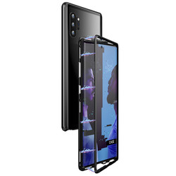 Galaxy Note 10 Plus Kılıf Zore Devrim Mıknatıslı Cam Kapak - 7