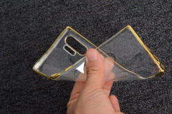 Galaxy Note 10 Plus Kılıf Zore Dört Köşeli Lazer Silikon Kapak - 3