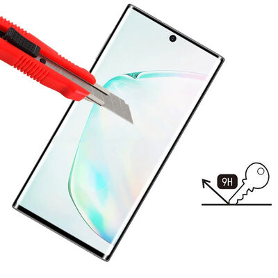 Galaxy Note 10 Plus Zore Curved Full Sticky Glass Screen Protector - 2