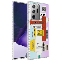 Galaxy Note 20 Ultra Case Airbag Edge Colorful Patterned Silicone Zore Elegans Cover - 5