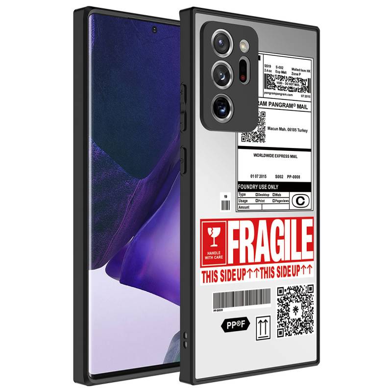Galaxy Note 20 Ultra Case Mirror Patterned Camera Protected Glossy Zore Mirror Cover - 6