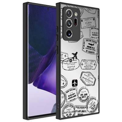 Galaxy Note 20 Ultra Case Mirror Patterned Camera Protected Glossy Zore Mirror Cover - 7