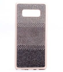 Galaxy Note 8 Kılıf Zore Mat Lazer Taşlı Silikon - 2