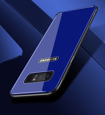 Galaxy Note 8 Kılıf Zore Düz Renkli Ebruli Cam Kapak - 4