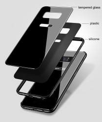 Galaxy Note 8 Kılıf Zore Düz Renkli Ebruli Cam Kapak - 10