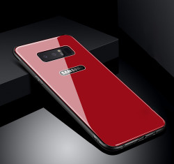 Galaxy Note 8 Kılıf Zore Düz Renkli Ebruli Cam Kapak - 12