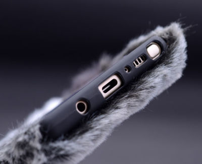 Galaxy Note 8 Kılıf Zore Kulaklı Peluş Kapak - 4