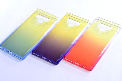 Galaxy Note 9 Case Zore Renkli Transparan Cover - 3