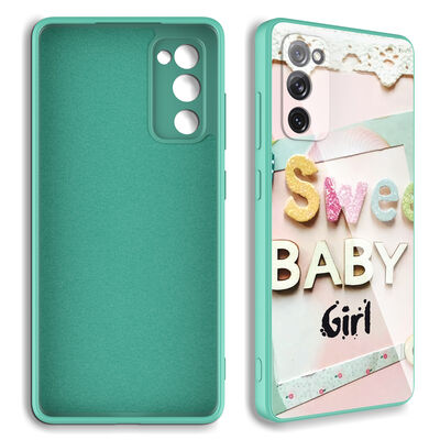Galaxy S20 FE Case Camera Protected Patterned Hard Silicone Zore Epoxy Cover - 2