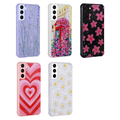 Galaxy S21 FE Case Camera Protected Patterned Hard Silicone Zore Epoksi Cover - 7