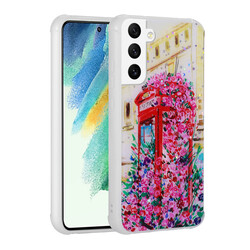 Galaxy S21 FE Case Camera Protected Patterned Hard Silicone Zore Epoksi Cover - 6