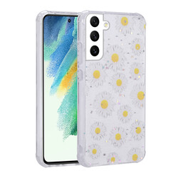 Galaxy S21 FE Case Camera Protected Patterned Hard Silicone Zore Epoksi Cover - 3