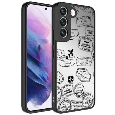 Galaxy S21 FE Case Mirror Patterned Camera Protected Glossy Zore Mirror Cover - 5