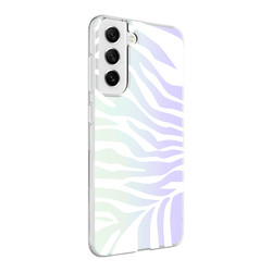 Galaxy S21 FE Case Zore M-Blue Patterned Cover - 3