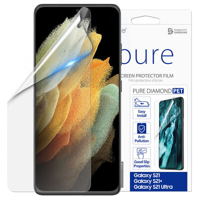 Galaxy S21 Plus Araree Pure Diamond Pet Ekran Koruyucu - 11