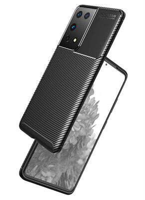 Galaxy S21 Ultra Case Zore Negro Silicon Cover - 3