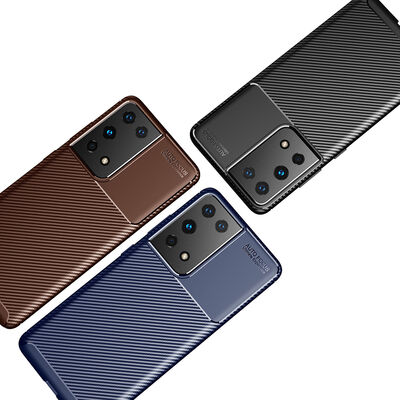 Galaxy S21 Ultra Case Zore Negro Silicon Cover - 6