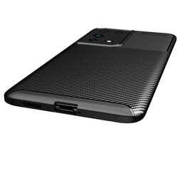 Galaxy S21 Ultra Case Zore Negro Silicon Cover - 7