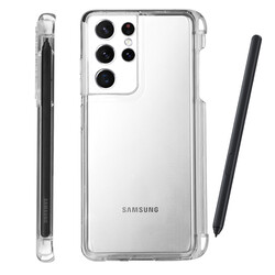 Galaxy S21 Ultra Case Zore Pen Holder Super Silicon Cover - 5