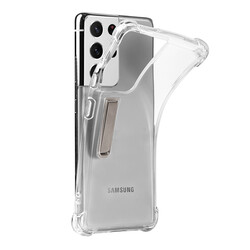 Galaxy S21 Ultra Case Zore Stand Super Silicon Cover - 7