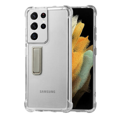 Galaxy S21 Ultra Case Zore Stand Super Silicon Cover - 8
