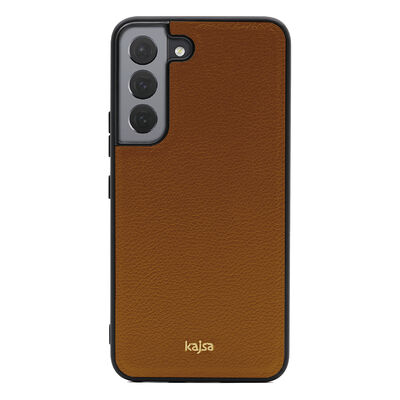 Galaxy S22 Case ​Kajsa Luxe Collection Genuine Leather Cover - 1