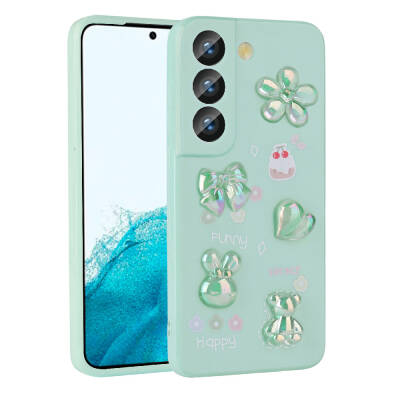 Galaxy S22 Case Relief Figured Shiny Zore Toys Silicone Cover - 8