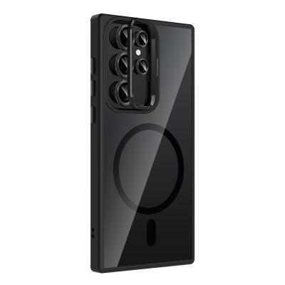 Galaxy S22 Ultra Case Stand Camera Lens Gift M-Safe Charging Feature Zore Etro Cover - 10