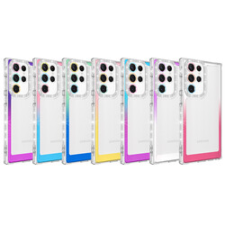 Galaxy S22 Ultra Case Silvery and Color Transition Design Lens Protected Zore Park Cover - 9