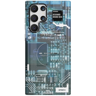 Galaxy S22 Ultra Case YoungKit Technology Series Cover - 4