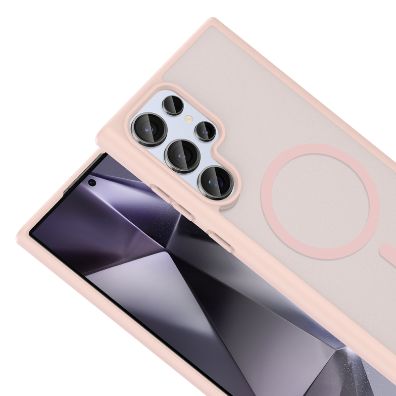 Galaxy S22 Ultra Kılıf M-safe Şarj Özellikli Zore Babet Kapak - 12