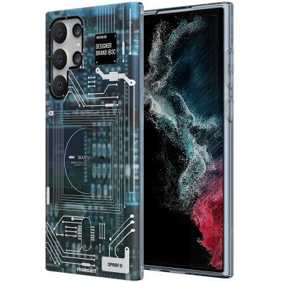 Galaxy S22 Ultra Kılıf YoungKit Technology Serisi Kapak - 11