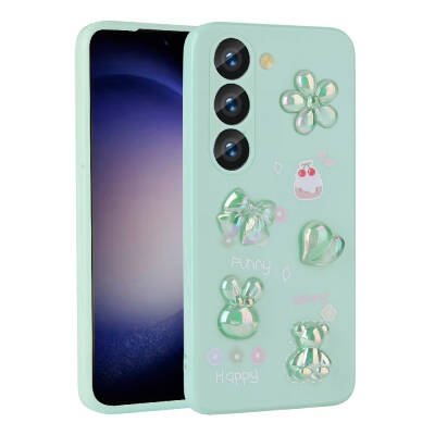 Galaxy S23 Case Relief Figured Shiny Zore Toys Silicone Cover - 6