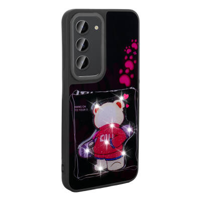 Galaxy S23 Case Shining Embossed Zore Amas Silicone Cover with Iconic Figure - 10