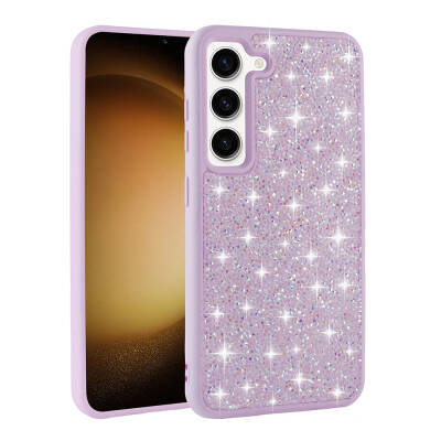 Galaxy S23 Case Shiny Stone Design Zore Diamond Cover - 1