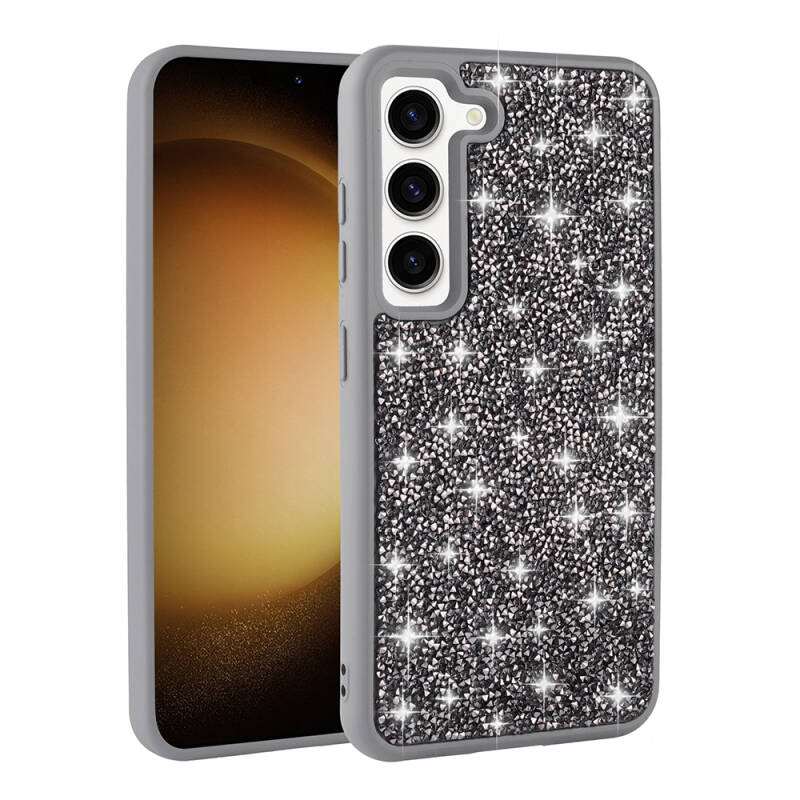 Galaxy S23 Case Shiny Stone Design Zore Diamond Cover - 8