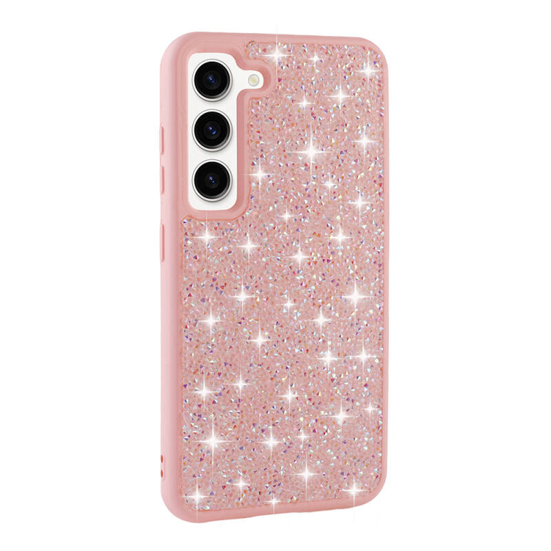 Galaxy S23 Case Shiny Stone Design Zore Diamond Cover - 9