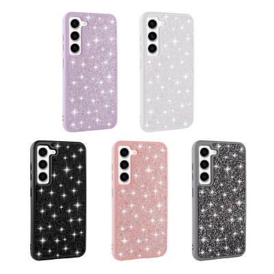 Galaxy S23 Case Shiny Stone Design Zore Diamond Cover - 3