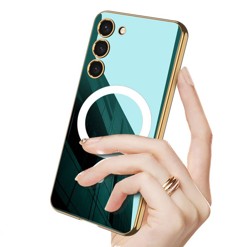 Galaxy S23 Case Wireless Charging Featured Edge Electroplating Plated Mirrored Zore Kent Cover - 4