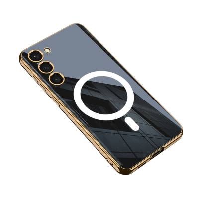 Galaxy S23 Case Wireless Charging Featured Edge Electroplating Plated Mirrored Zore Kent Cover - 9