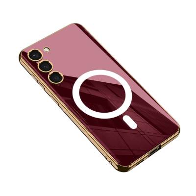Galaxy S23 Case Wireless Charging Featured Edge Electroplating Plated Mirrored Zore Kent Cover - 10