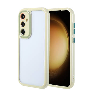 Galaxy S23 FE Case Camera Protected Colorful Edge Frame Design Zore Vitamin Cover - 4