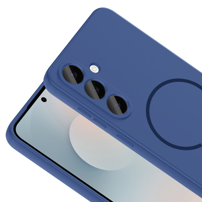 Galaxy S23 FE Kılıf M-safe Şarj Özellikli Zore Meta Kapak - 16