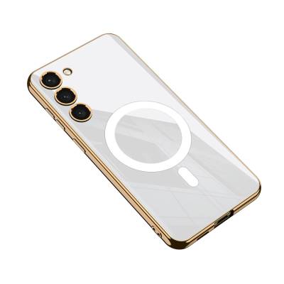 Galaxy S23 Plus Case Wireless Charging Featured Edge Electroplating Coating Mirrored Zore Kent Cover - 1